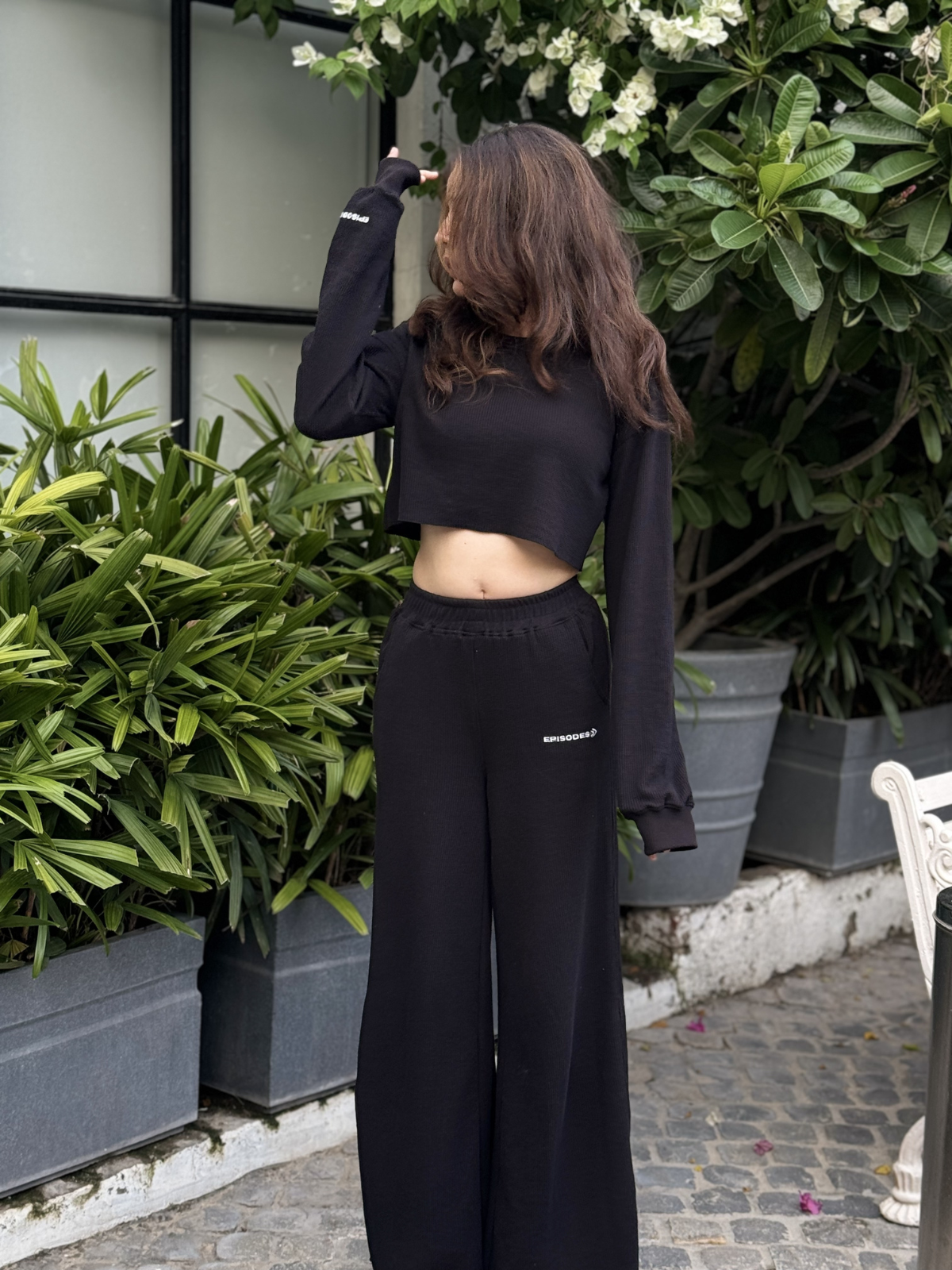 SABLE WAFFLE CROPPED CO-ORD SET