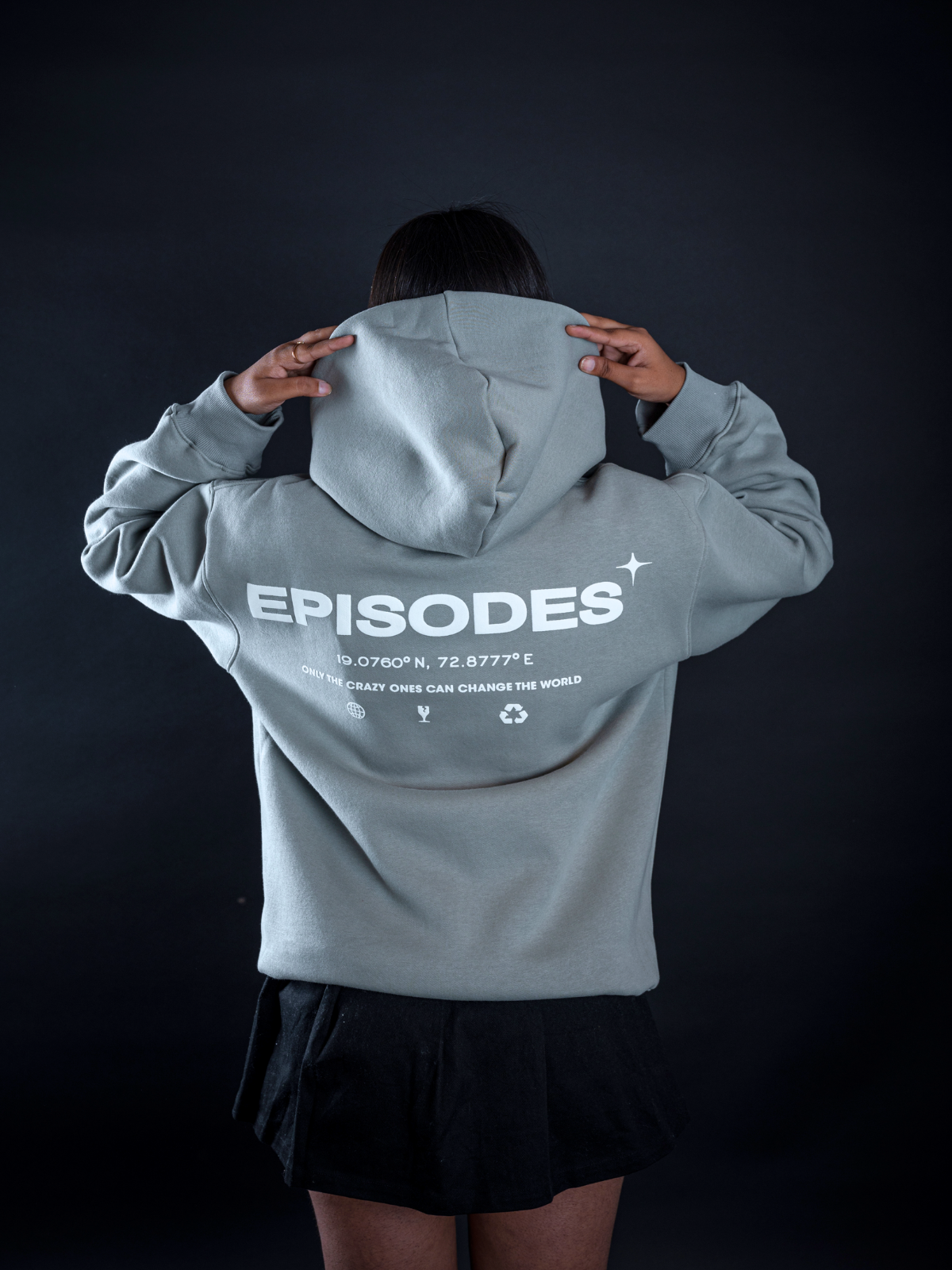 Only The Crazy Ones Can Change The World Oversized Hoodie