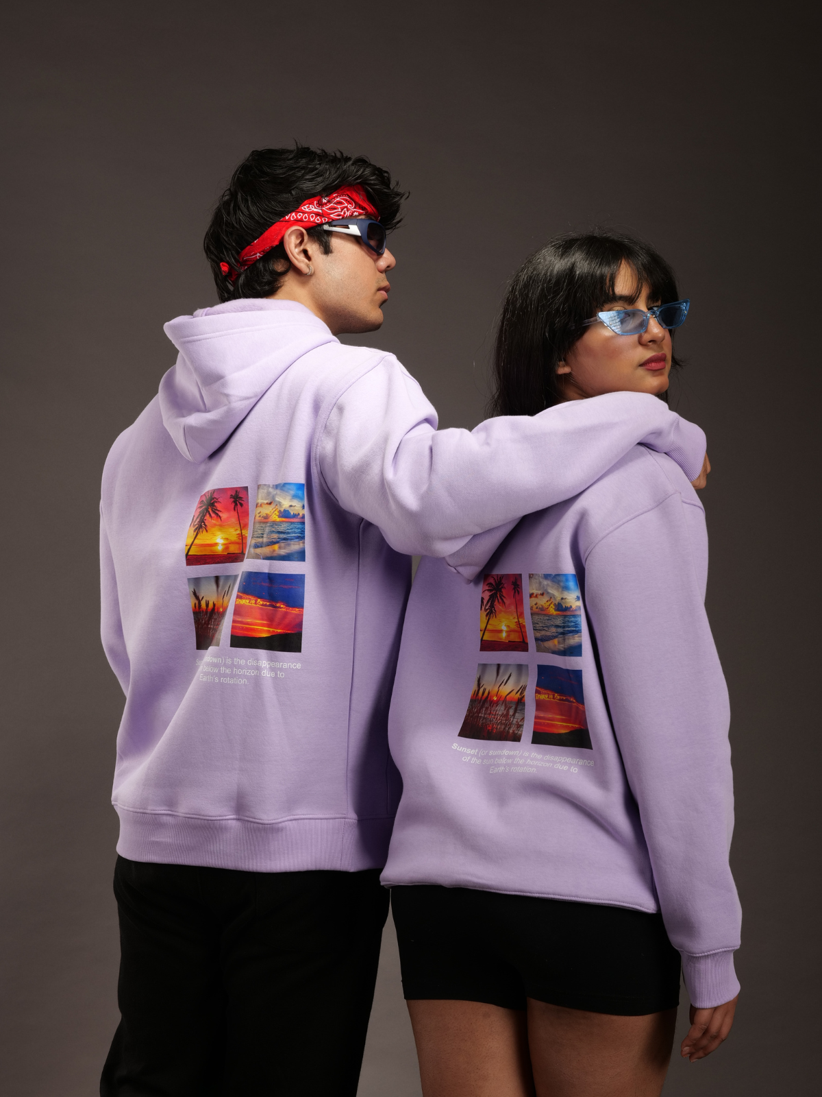 Lavender Sunset Oversized Hoodie