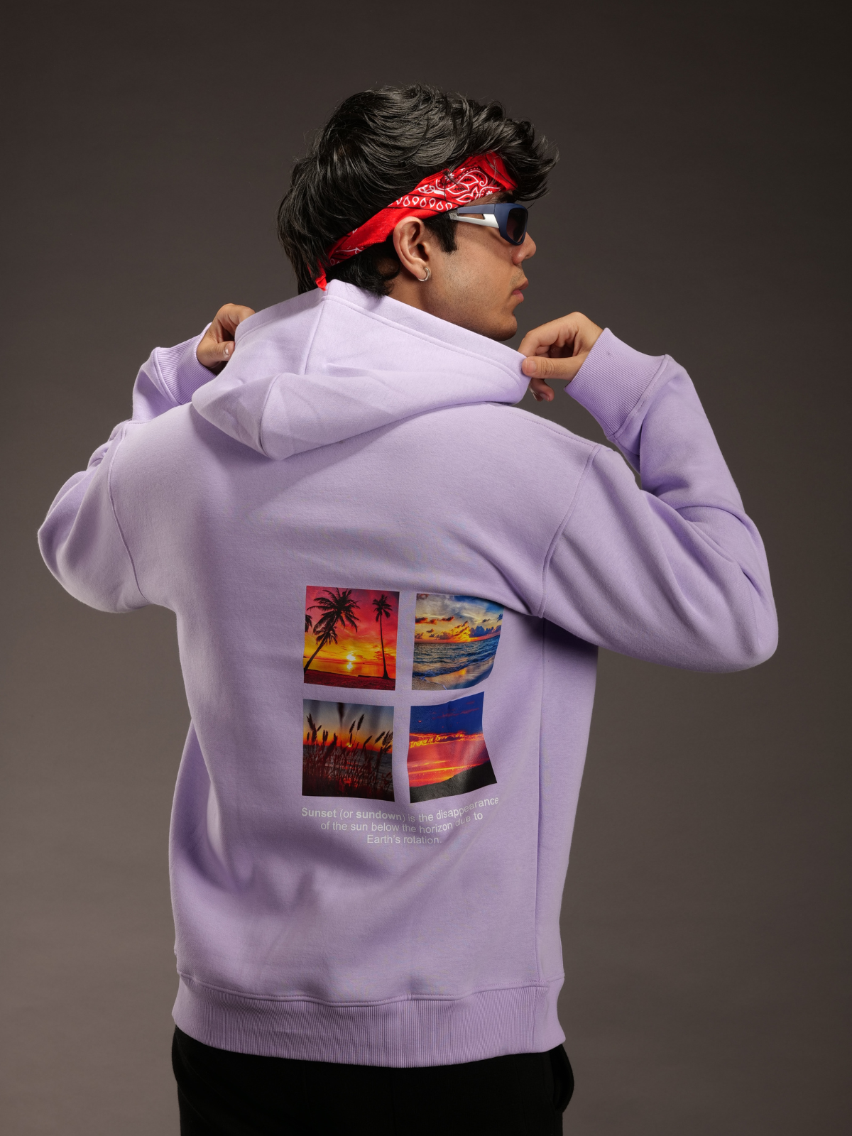Lavender Sunset Oversized Hoodie