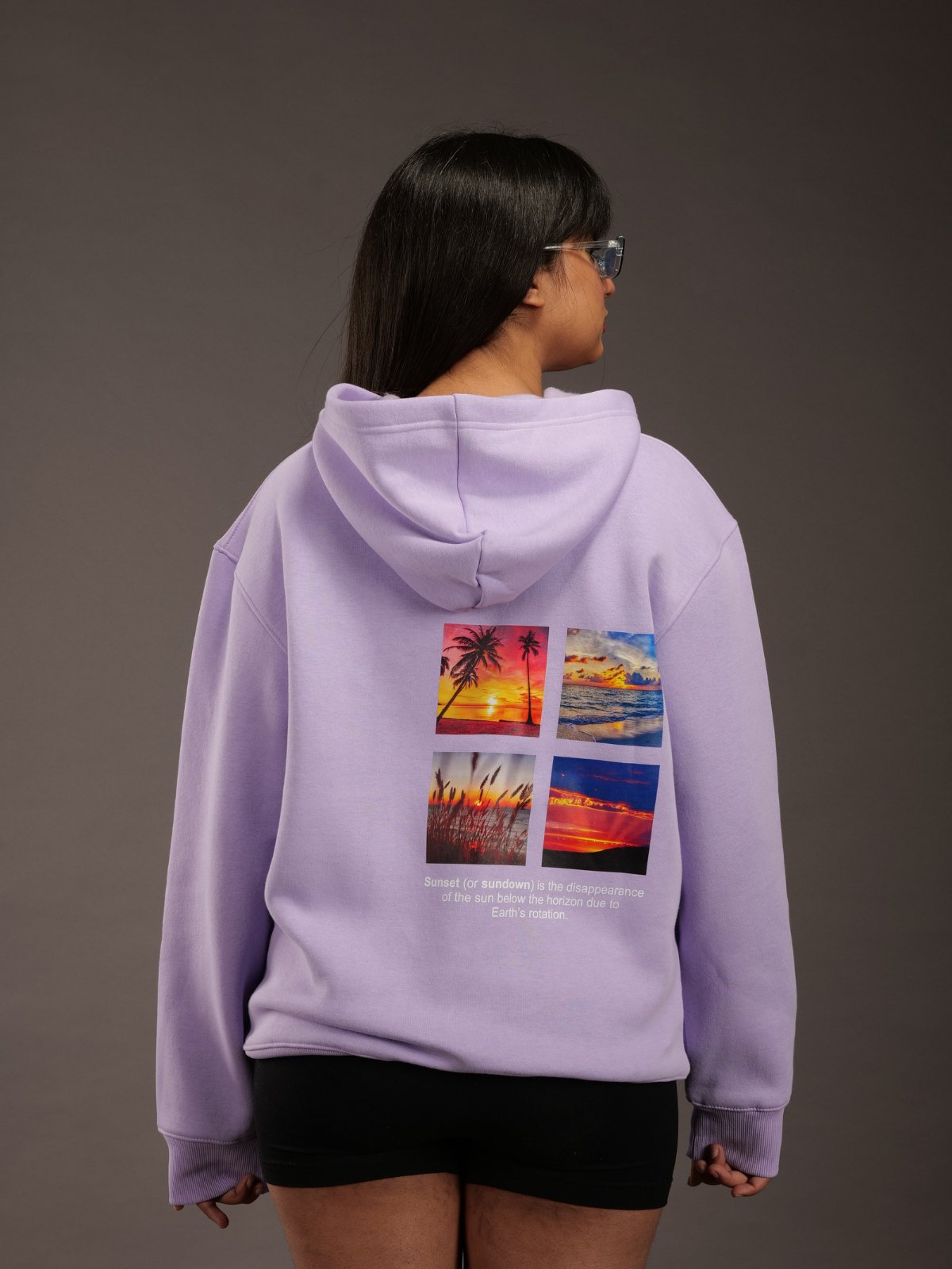 Lavender Sunset Oversized Hoodie