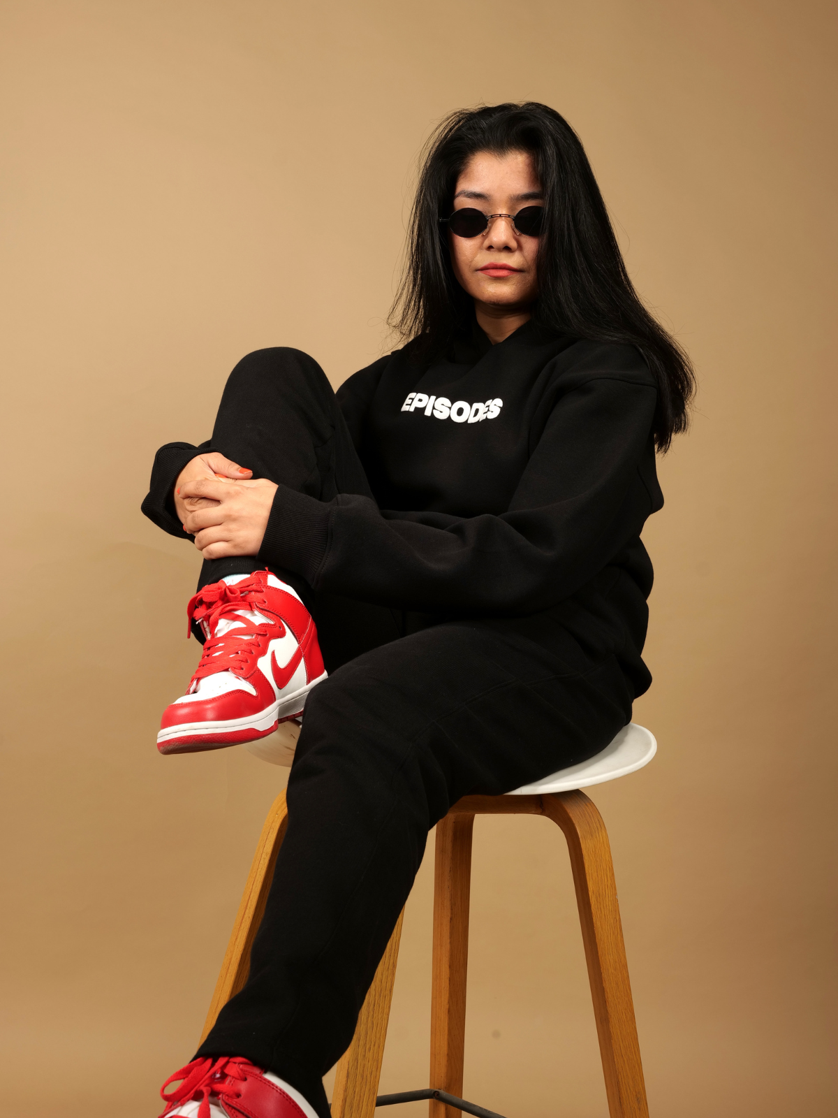 Black Sunset Oversized Hoodie